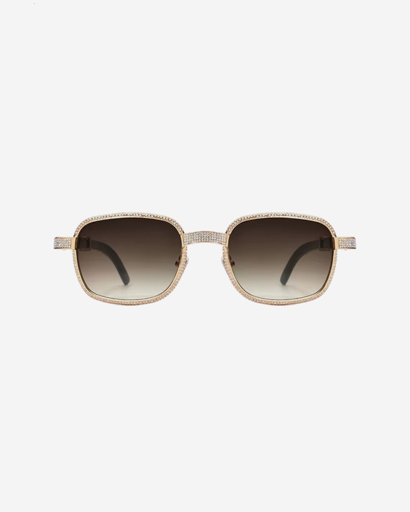 BOSSI SQUARE JEWEL ENCRUSTED GRADIENT SUNGLASSES