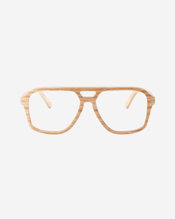 WOOD GRAIN AVIATOR FRAME